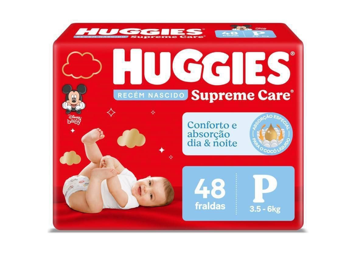 Huggies Supreme Care P - Fralda infantil, 48 unidades