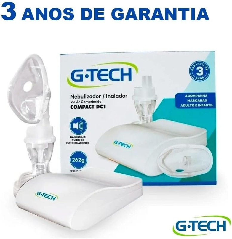 Inalador E Nebulizador G-tech Portátil Adulto E Infantil