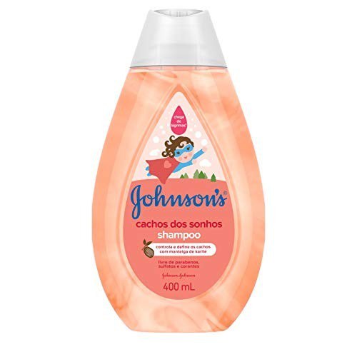 Johnson's Baby Shampoo Infantil Para Cabelos Cacheados Cachos Dos Sonhos, 400ml