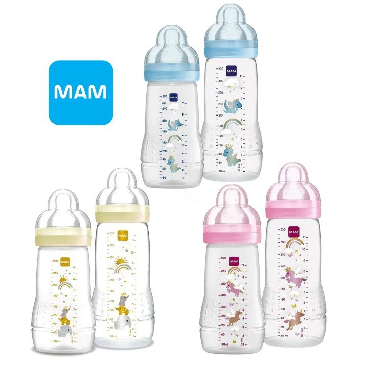 Kit 2 Mamadeiras Easy Active 270, 330ml, 2m+