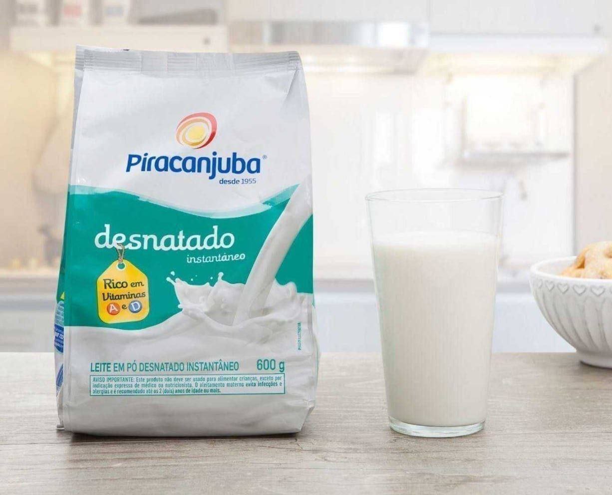 Leite Pó Desnatado Instântaneo Piracanjuba Pouch 600g