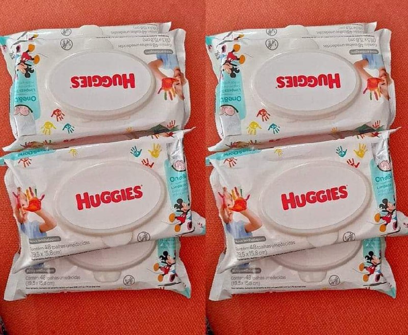 Lenços Umedecidos Huggies One&Done - 192 Unidades