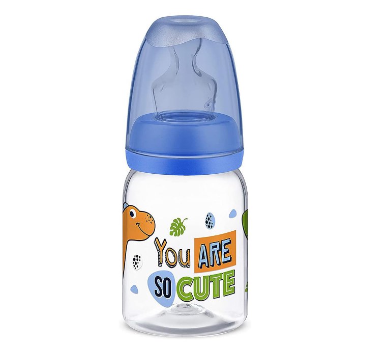 Mamadeira Magia Bico de Silicone 120ml 0m  Azul – Lillo