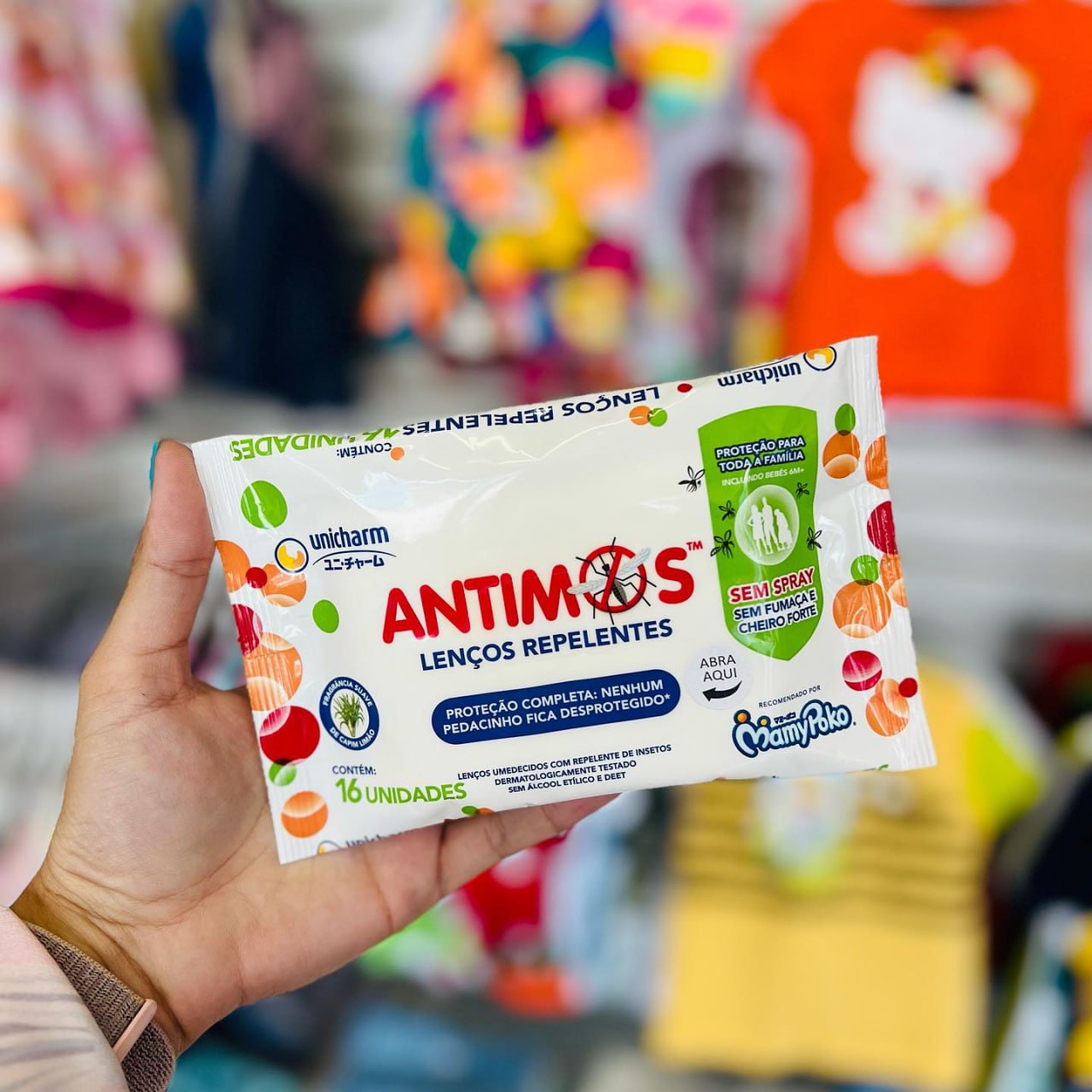 MamyPoko Lenços Repelentes Antimos 16 Unidades