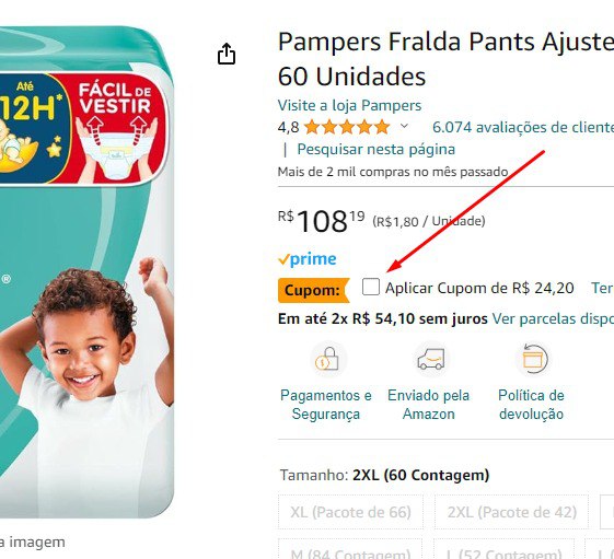 Marque o CUPOM conforme a imagem!!
