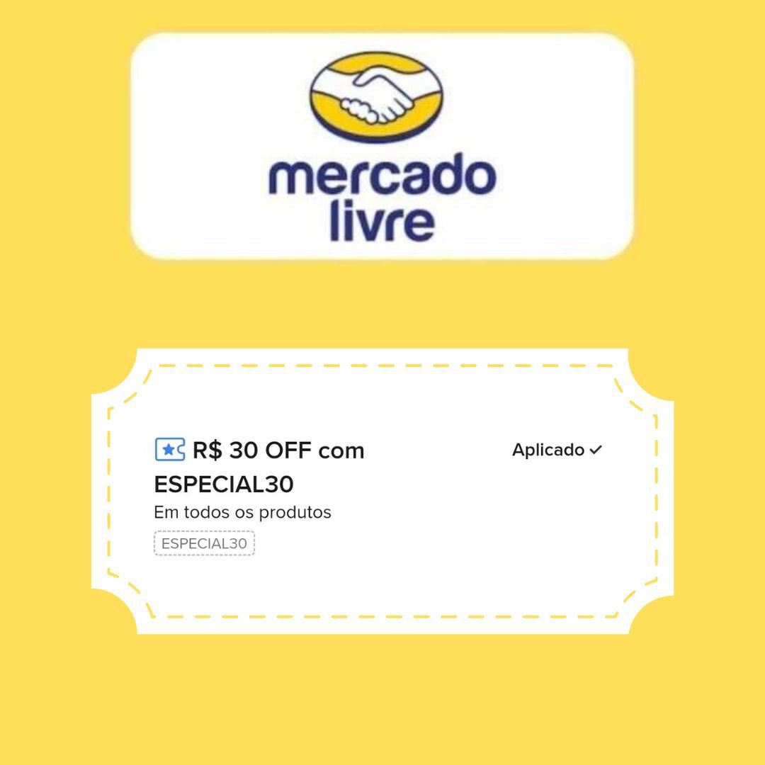 Novo cupom liberado no Mercado Livre!