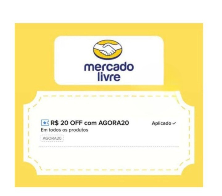 Novo cupom liberado no Mercado Livre!