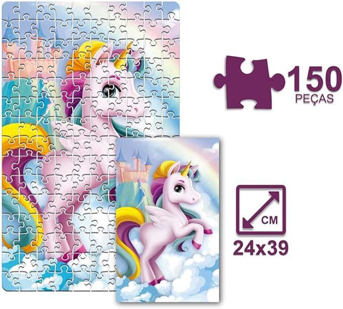 Pais E Filhos Quebra-Cabeça Rainbow Pais & Filhos Rosa 150 Peças