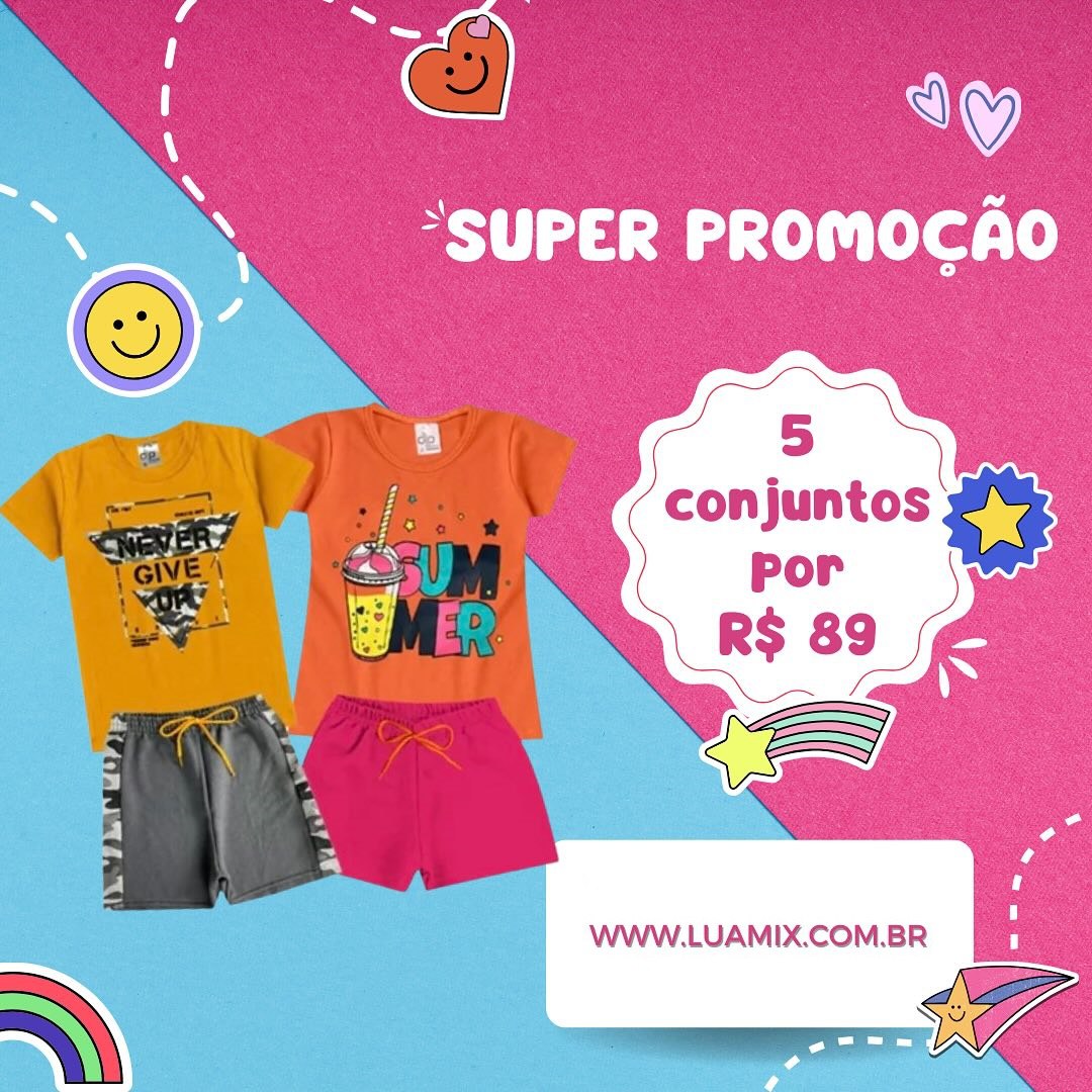 Super promoção na LuaMix! 😍🌈👦