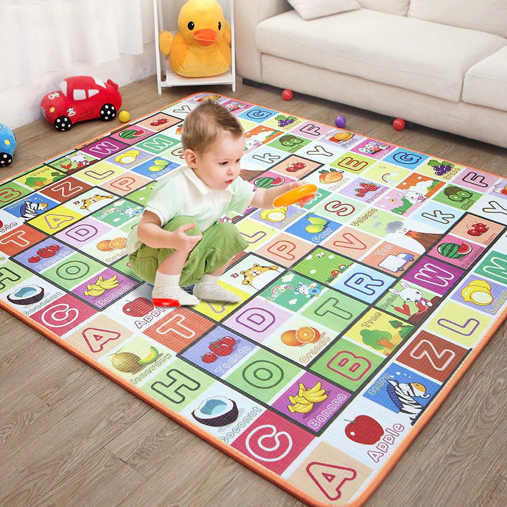 Tapete de Atividade Térmico Infantil Educativo Emborrachado 180x120 Bebê Crianças Tatame Dobrável Portátil