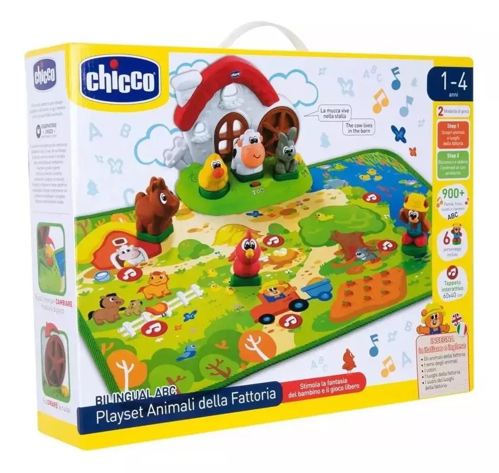 Tapete Fazendinha Interativo Bilíngue Chicco