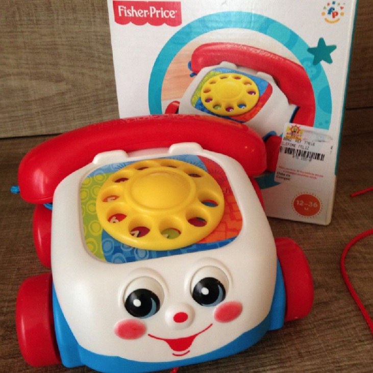 Telefone Feliz  Fisher Price  Mattel  Vermelho