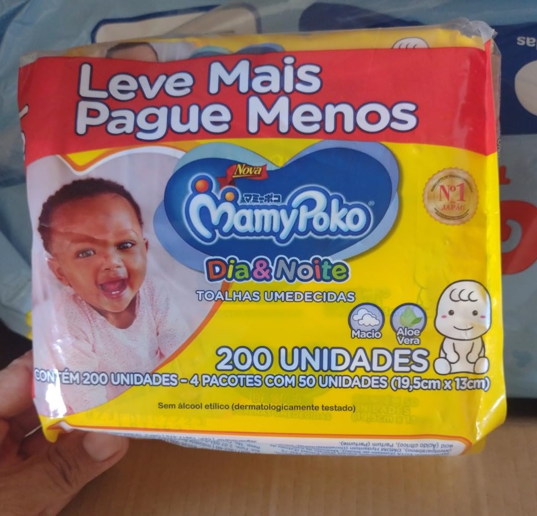 Toalhas Umedecidas MamyPoko Dia&Noite 200 unidades