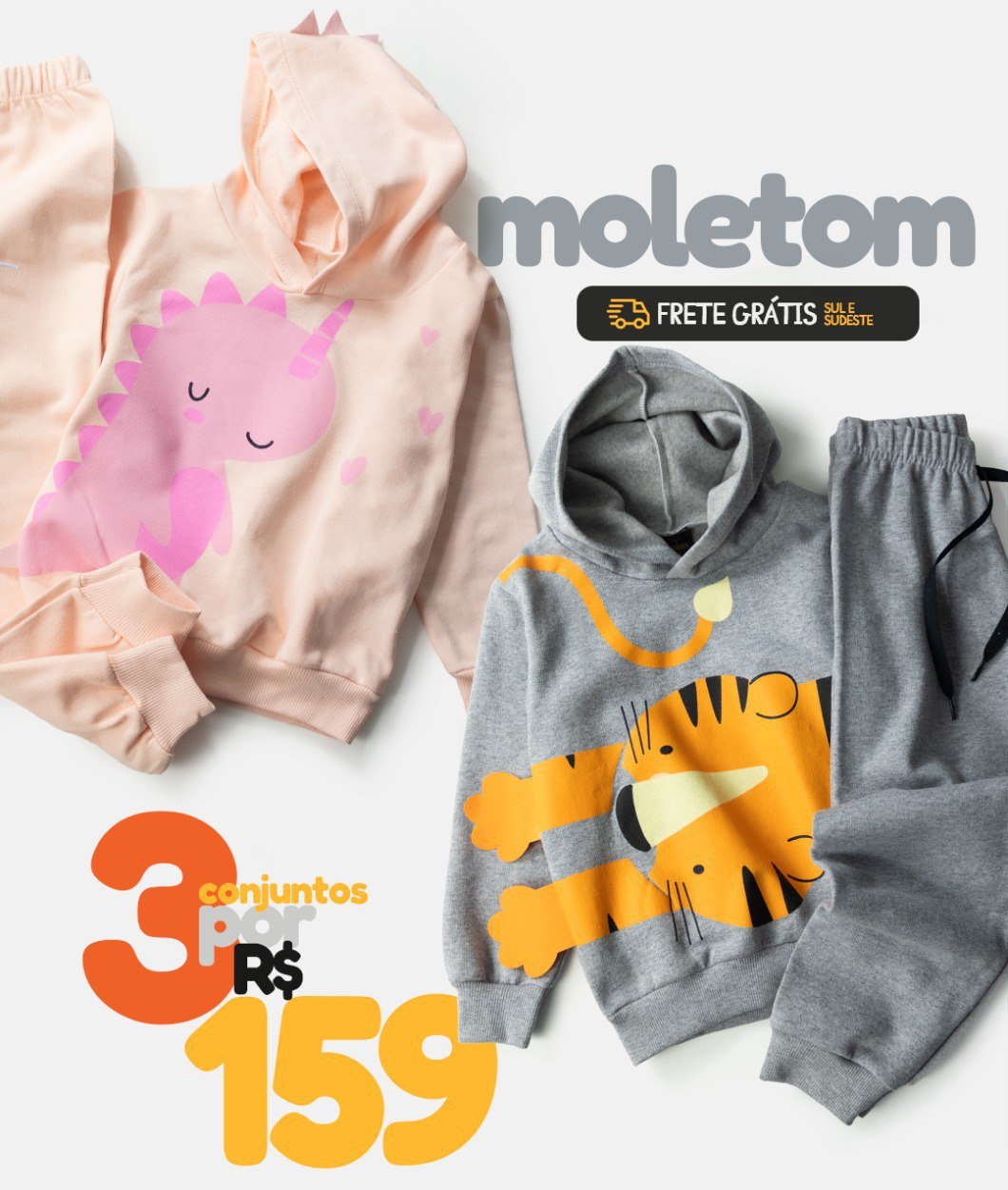 3 CONJUNTOS INVERNO POR R$159
