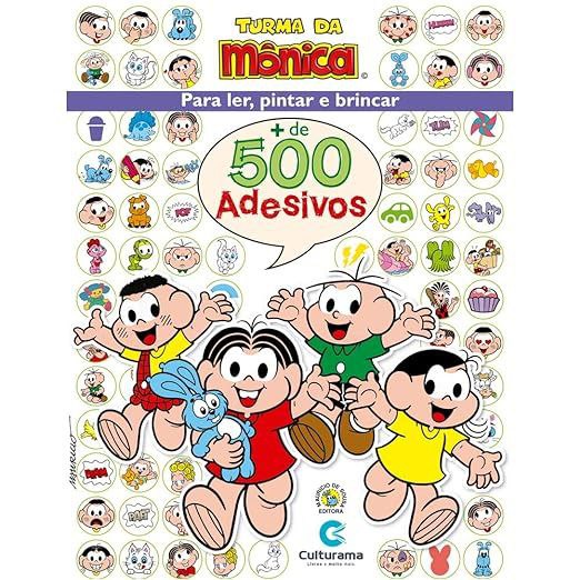 500 Adesivos Turma da Mônica