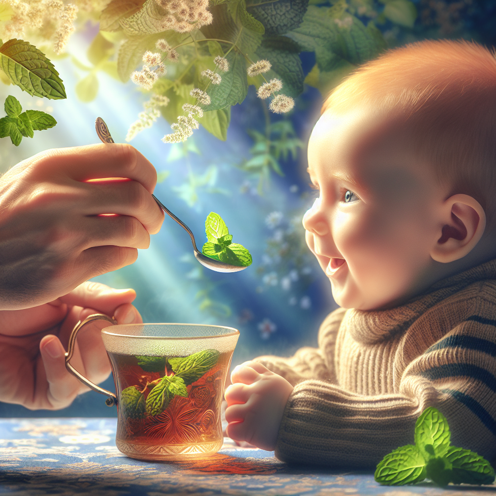 Benefícios do chá de hortelã para bebês