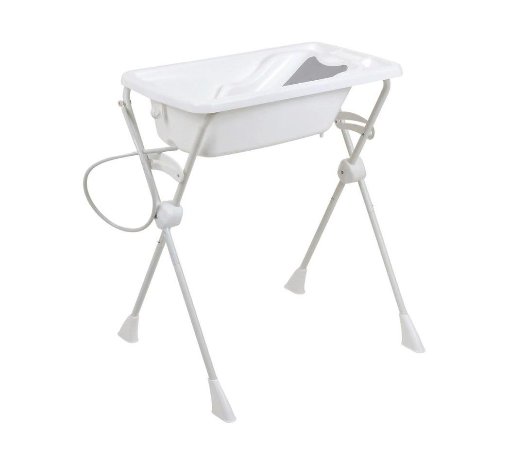 Banheira com suporte Dobrável Galzerano - Acqua Trio Branco 20L