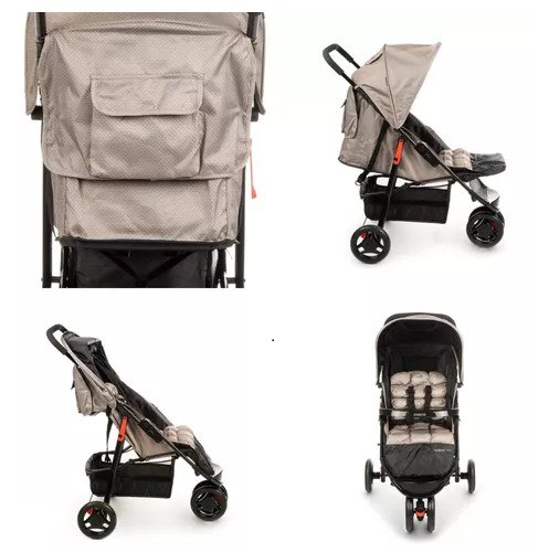 Carrinho De Bebê Toffy Bege - Cosco Kids