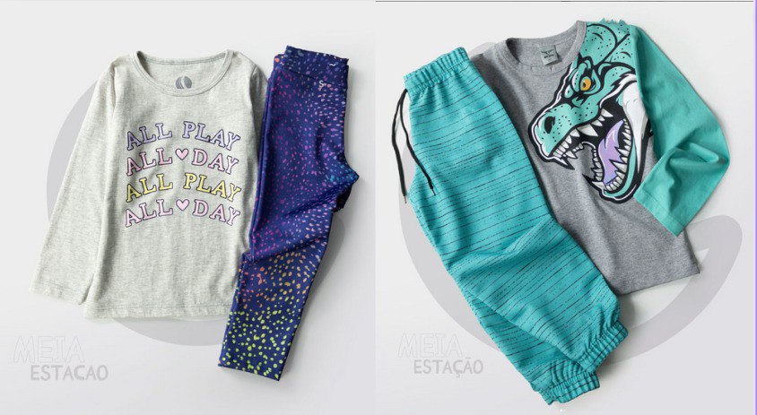 Conjunto Infantil Meia Estação na Laluna - Tam 1 ao 12 👶🏻👧🏻👦🏻