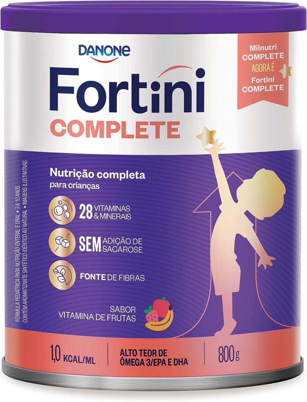 Danone Nutricia Suplemento Infantil Fortini Complete Vitamina De Frutas 800G*