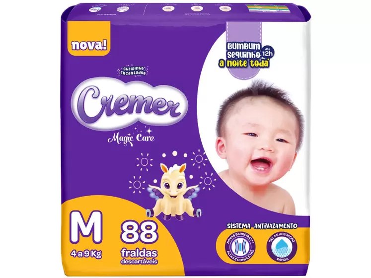 Fralda Cremer Giga M 88 Unidades