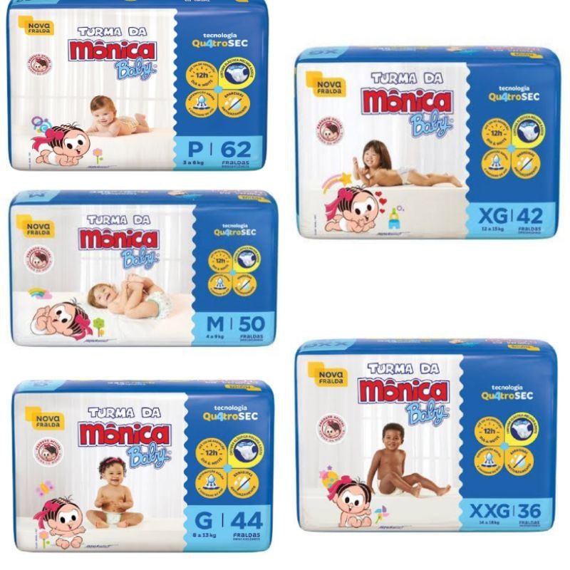 Fralda Descartável Turma da Mônica Baby