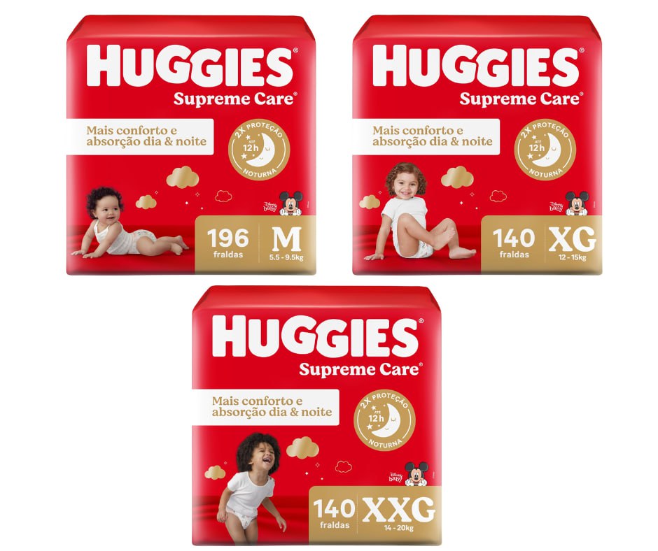 Fralda Huggies Supreme Care