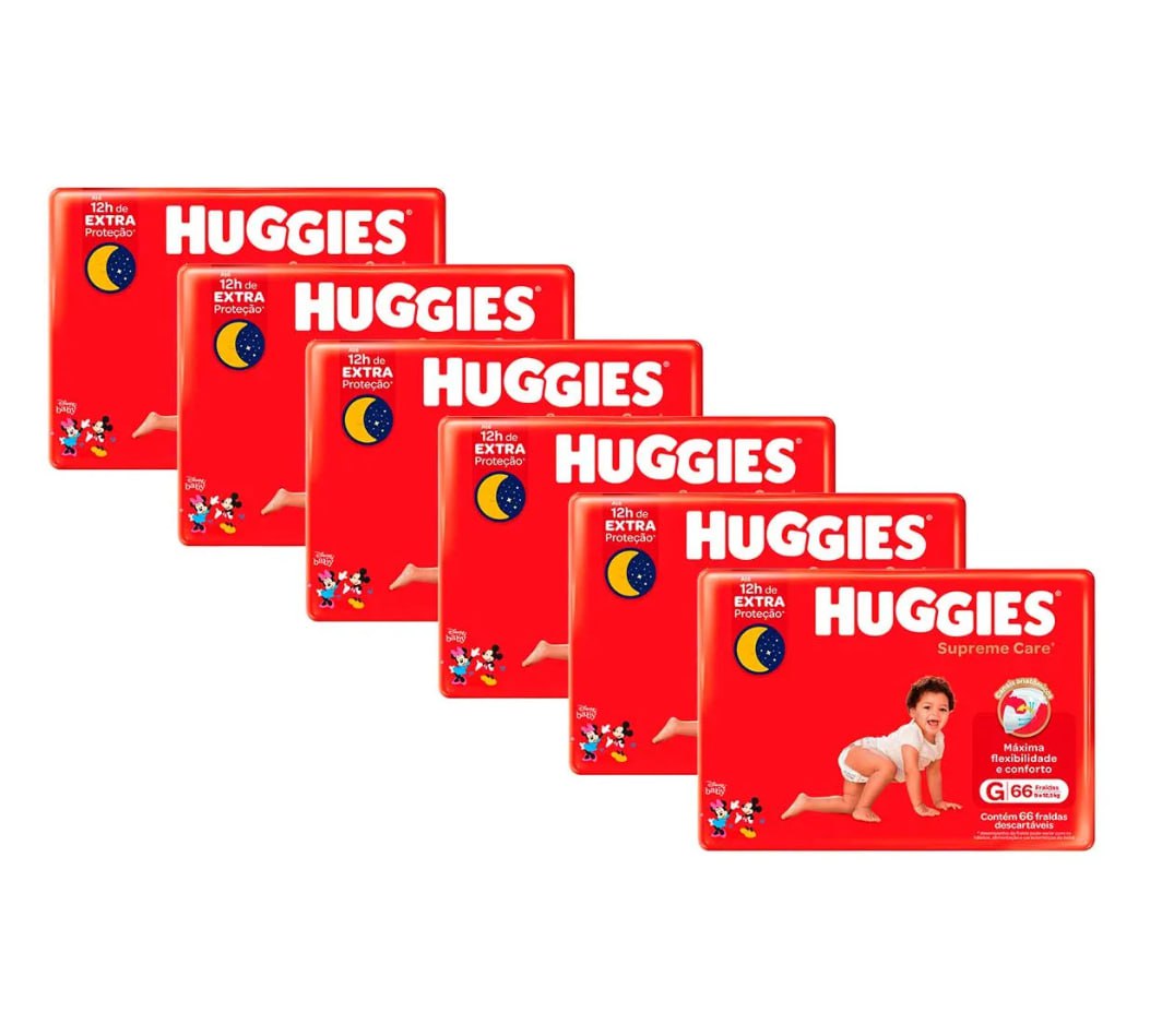 Fralda Huggies Supreme Care G 396 Unidades
