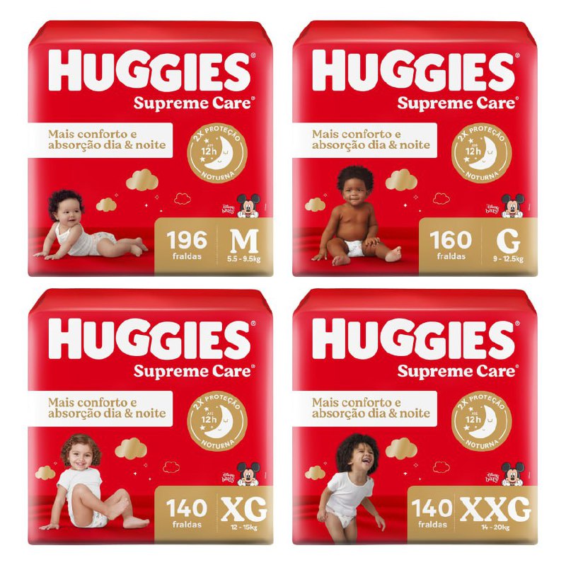 Fralda Huggies Supreme Care🥰🔝
