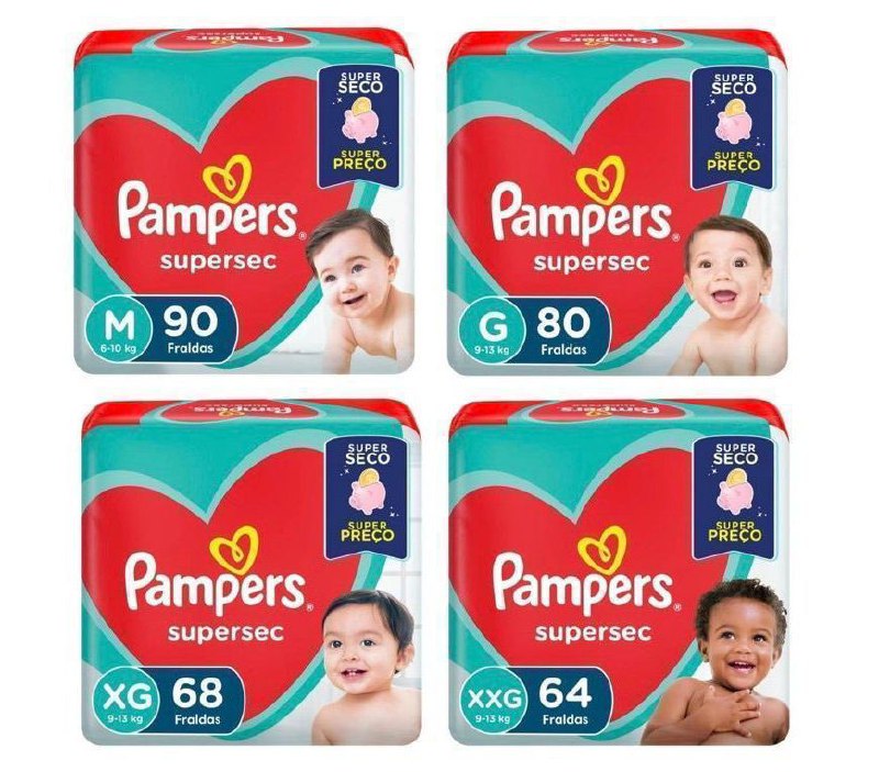 Fralda Pampers Supersec