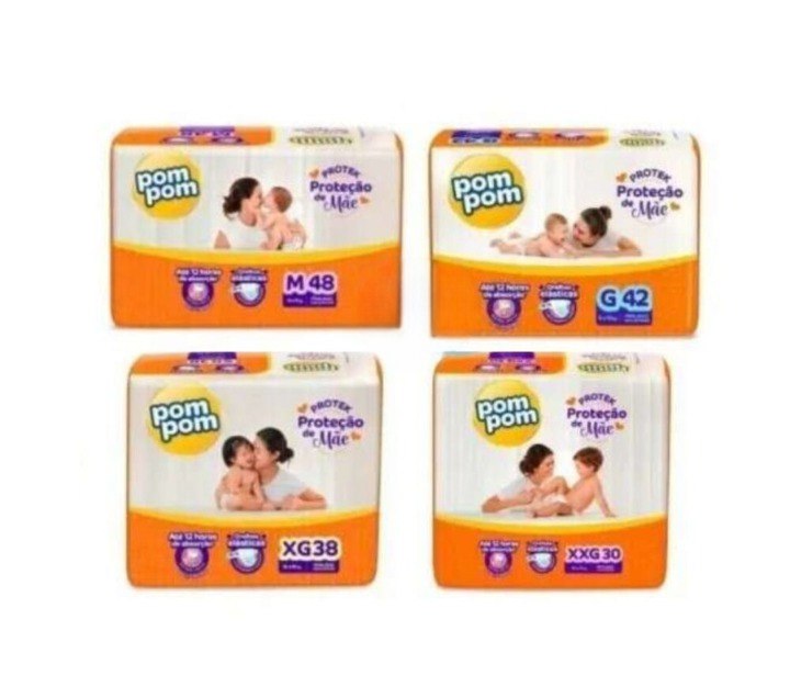 Fralda Pom Pom Derma Protek M ao XXG
