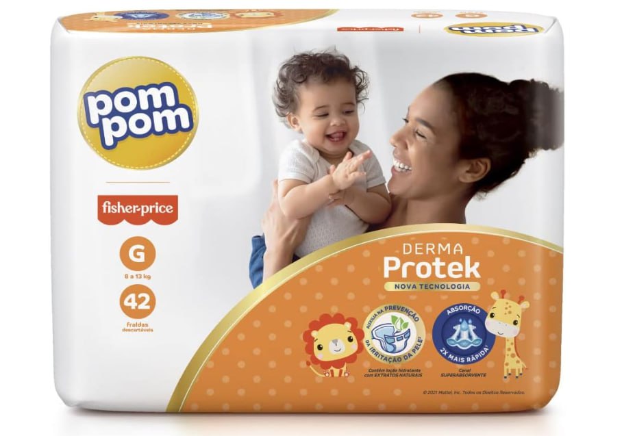 Fralda Pom Pom G 42 Unidades