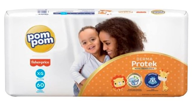 Fralda Pom Pom Protek XG com 60 unidades