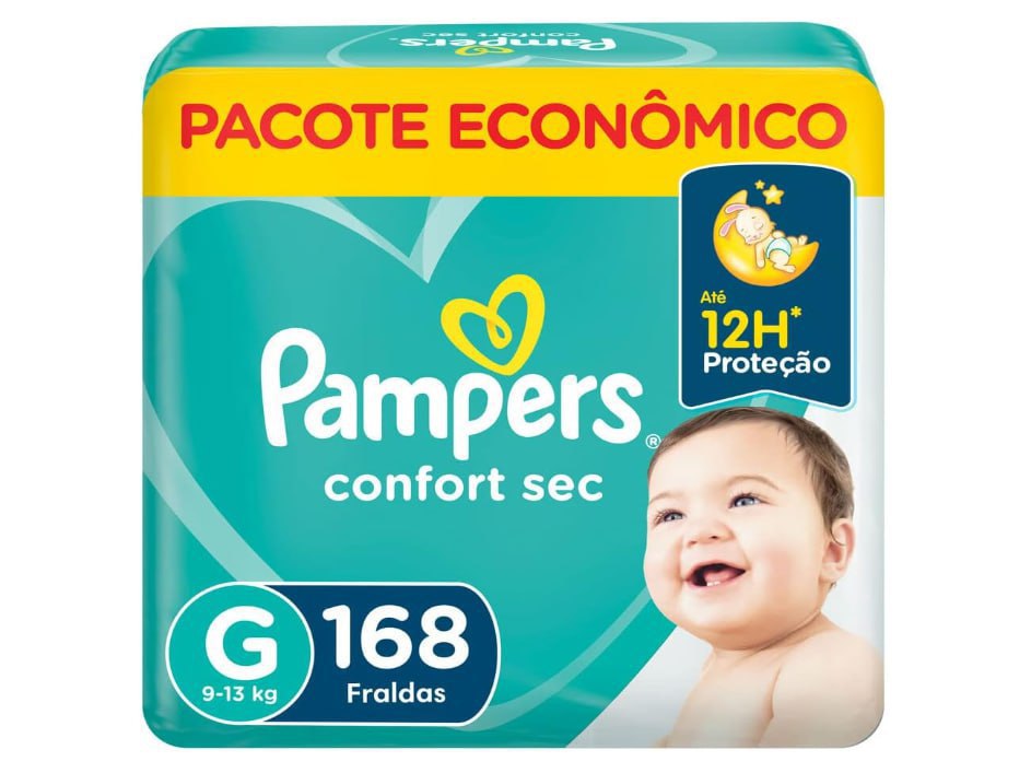 Fraldas Pampers Confort Sec