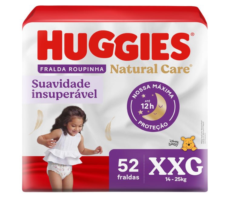 HUGGIES Fralda Huggies Natural Care Roupinha Xxg 52 Unidades