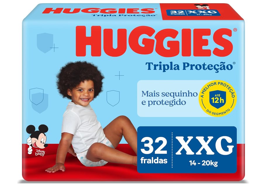 HUGGIES Fralda Huggies Tripla Proteção Xxg - 32 Fraldas