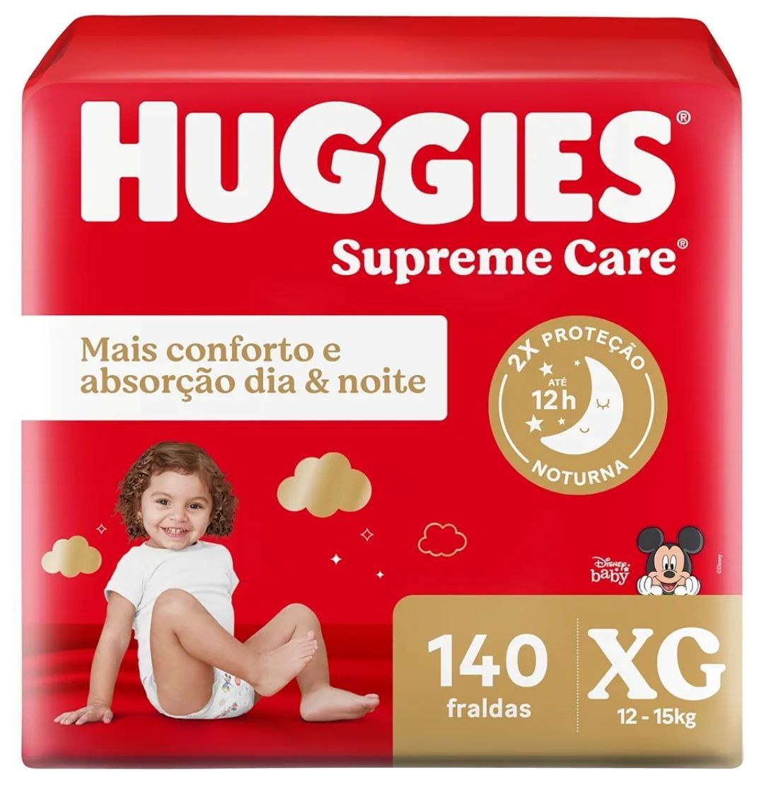 Huggies Fralda Supreme Care XG 140 Un