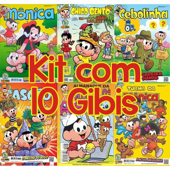 Kit 10/20/30 Gibis Turma Da Mônica Novos - Sem Repetição