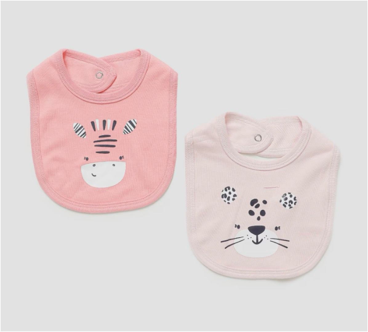 Kit babador 2 peças de bichinhos rosa | Baby Way by Riachuelo