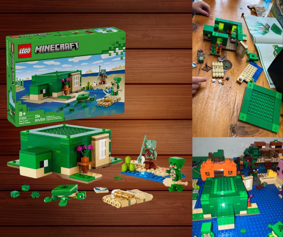 LEGO Set Minecraft 21254 A Casa de Praia Tartaruga 234 peças