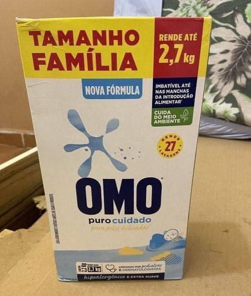 Sabão em Pó Omo Puro Cuidado Tamanho Família - 2,2kg