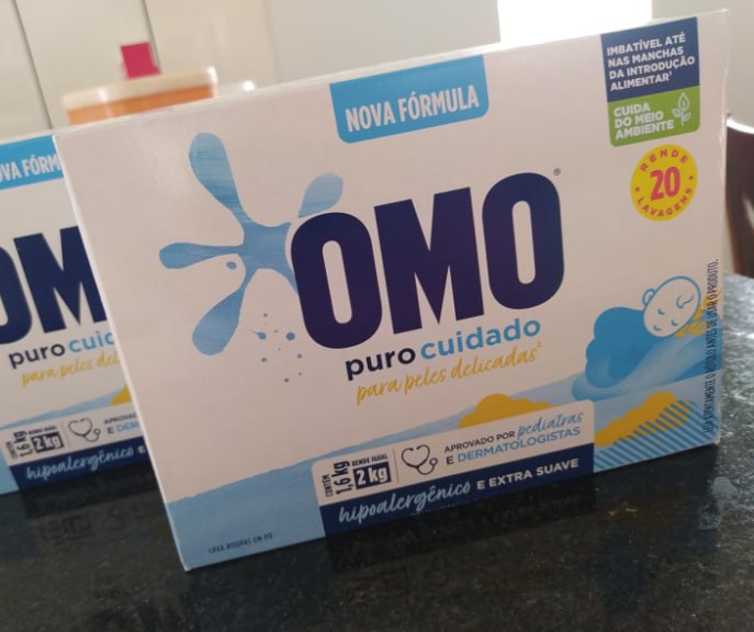 Sabão em Pó Omo Puro Cuidado Toque de Aveia - 1,6Kg