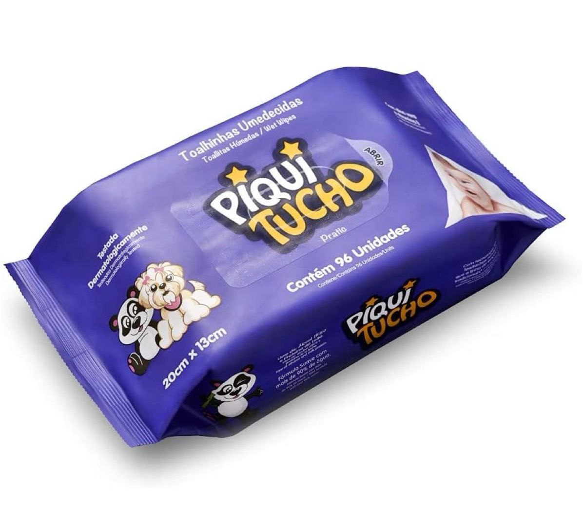 Toalhas Umedecidas Piquitucho Pratic 96 Unidades