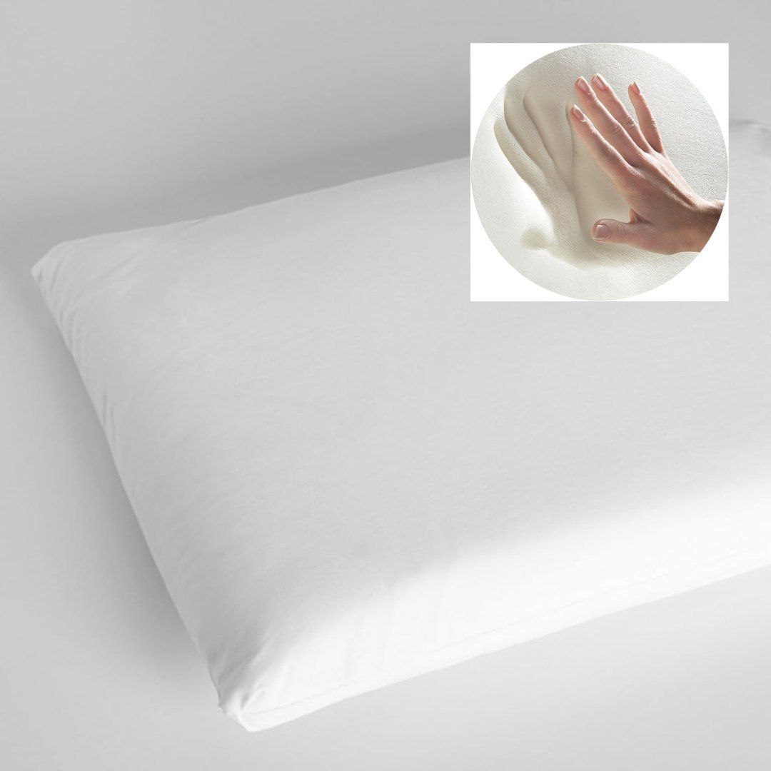 Travesseiro Antissufocante  Visco Revestimento  30x40cm  Branco  Fibrasca