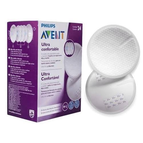 Absorvente Descartável Para Seios Philips Avent Branco 24 Unidades