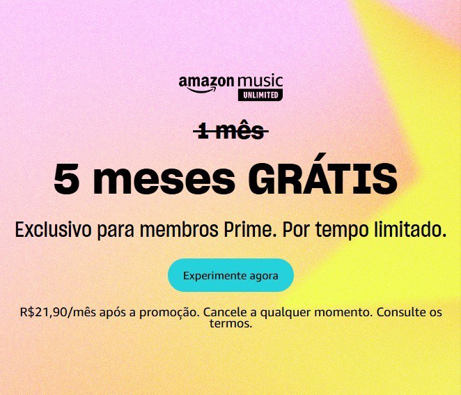 😱🎧Amazon Music Unlimited GRÁTIS por 5 MESES‼️