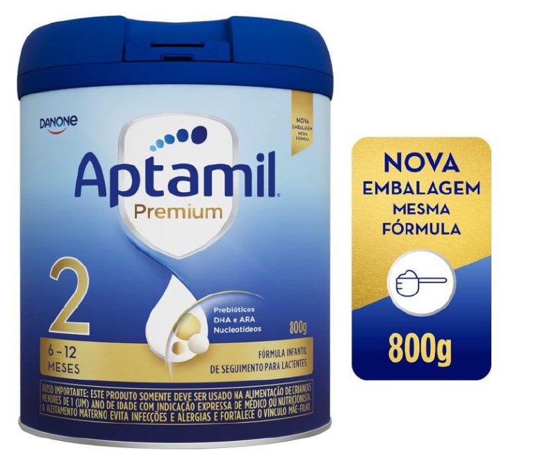 Aptamil Premium 2, Danone Nutricida Fórmula Infantil 800g
