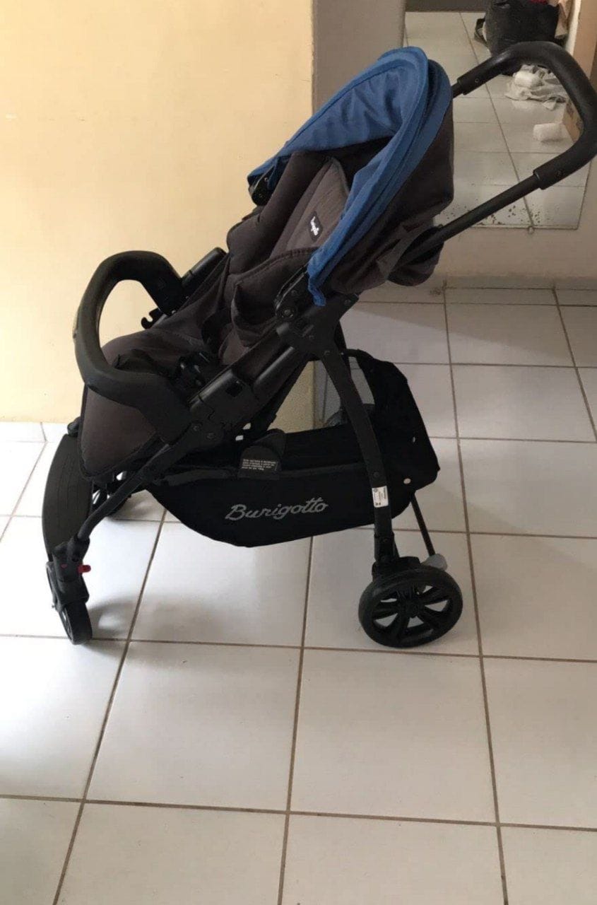 Burigotto Carrinho de Bebê Ecco, Até 15 kg, Azul