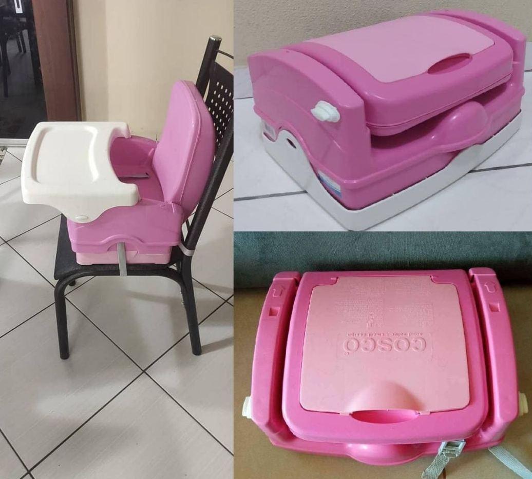Cadeira de Refeição Portátil Smart Cosco Rosa