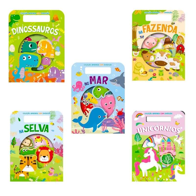 Coleção Aprenda com Diversão - Kit com 5 Livrinhos